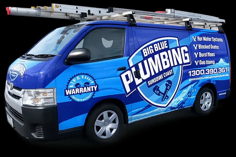 Big Blue Plumbing service van
